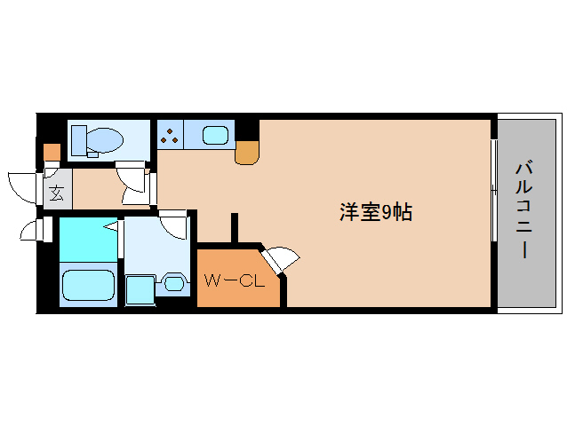 香芝市逢坂のマンションの間取り