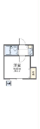 レオパレス岡崎公園の間取り