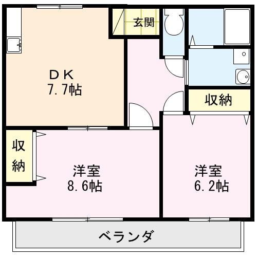 【シャトレ東予の間取り】