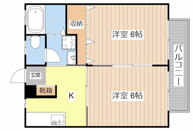 ハイツ田園の間取り