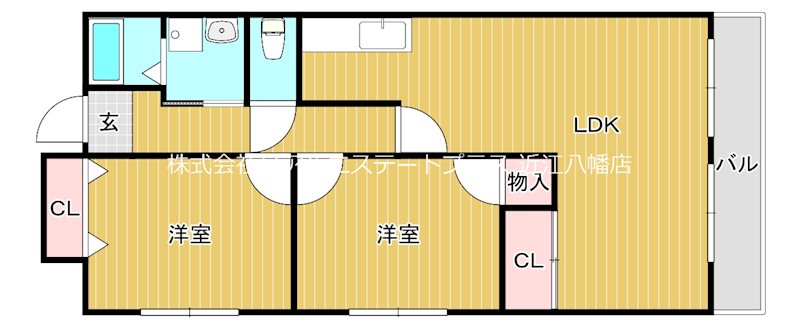 フラワー3番館の間取り