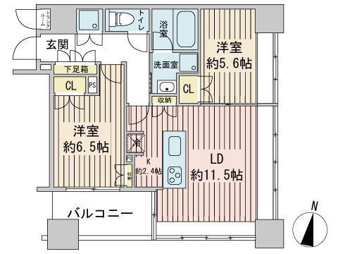 ラフィネタワー札幌南３条の間取り