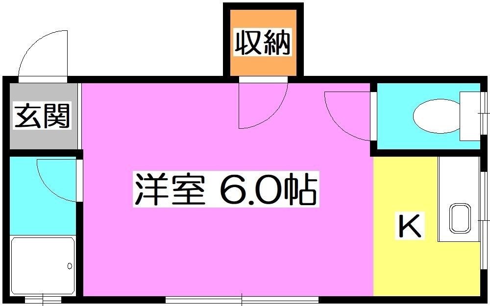 練馬区東大泉のアパートの間取り