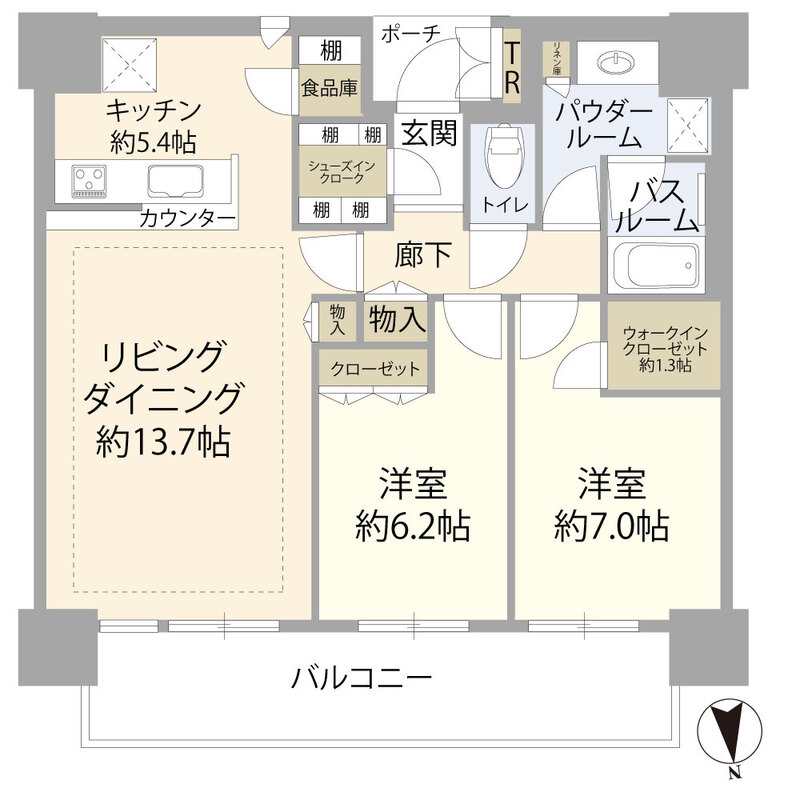 シティタワー品川の間取り