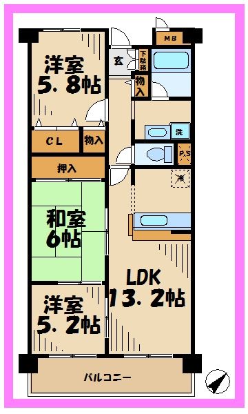 ガーデンハートの間取り