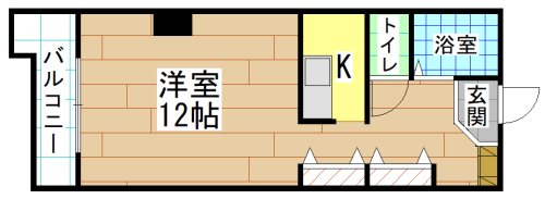 北九州市小倉北区弁天町のマンションの間取り