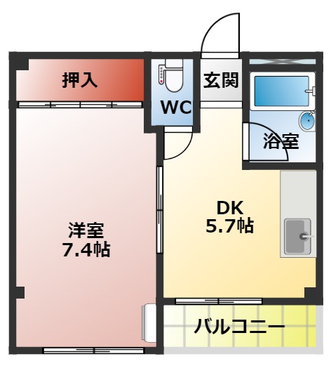 コーポ正宝の間取り