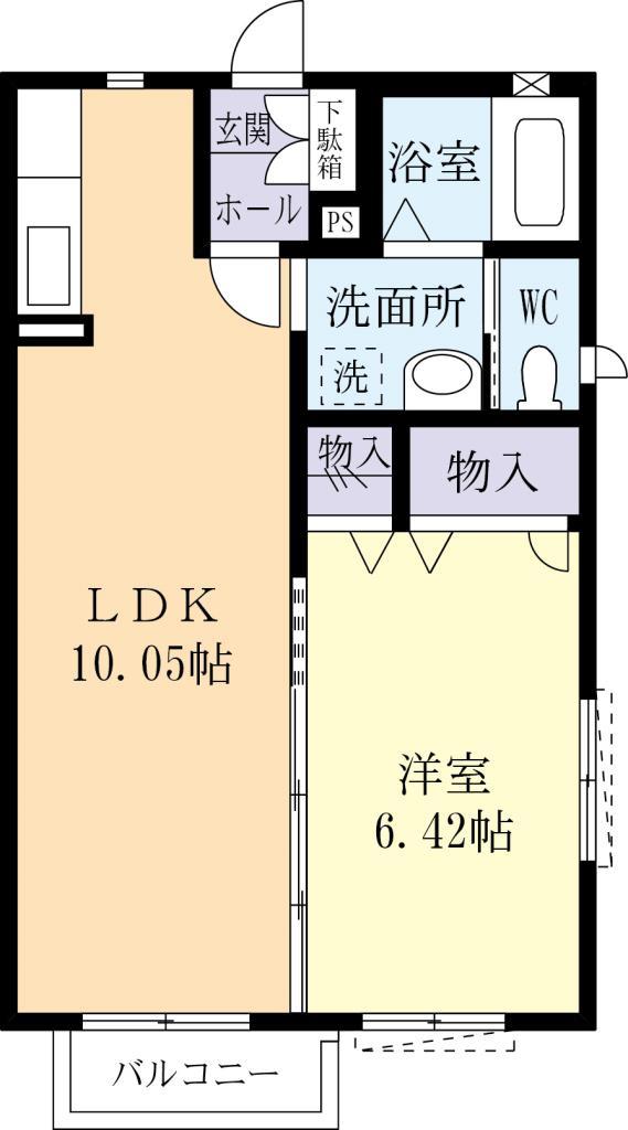 シャーメゾン田宮の間取り