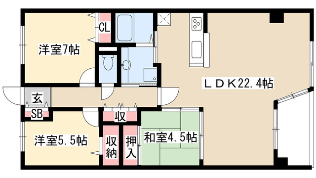 東山公園レジデンスの間取り