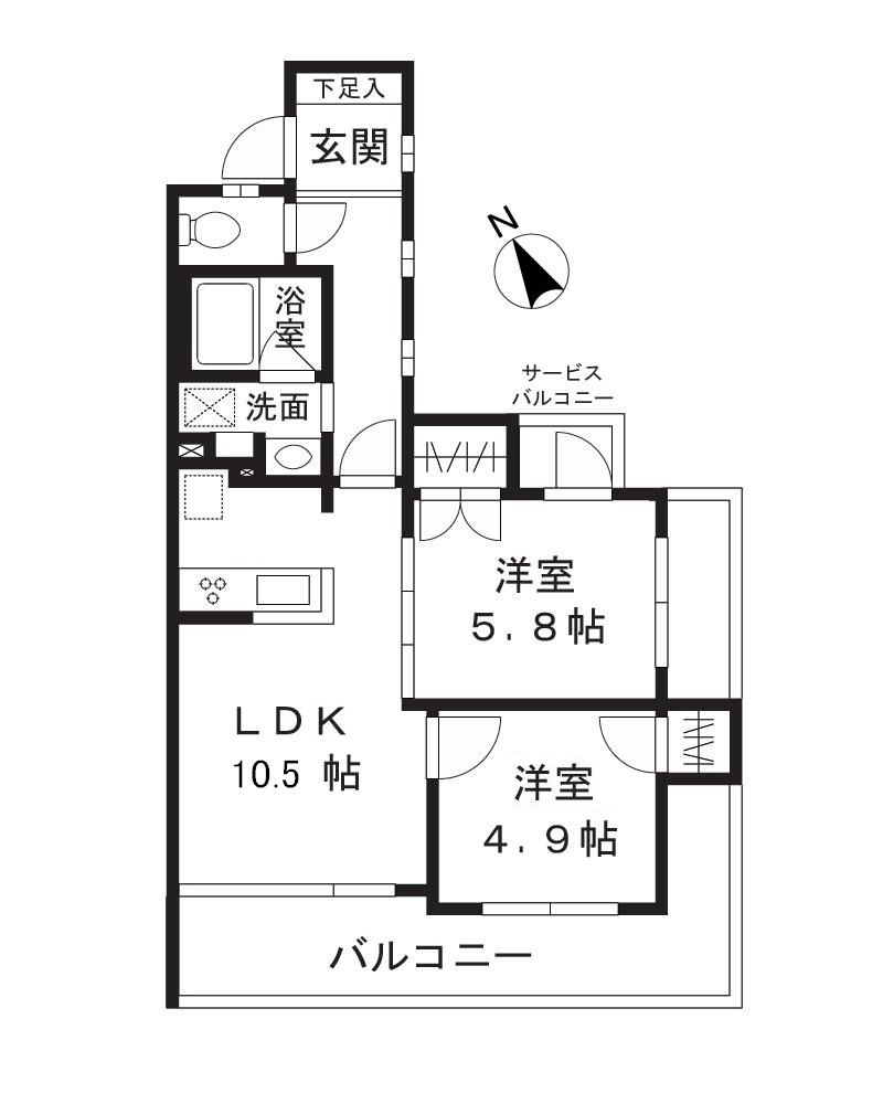 琳和ロイヤルコートの間取り