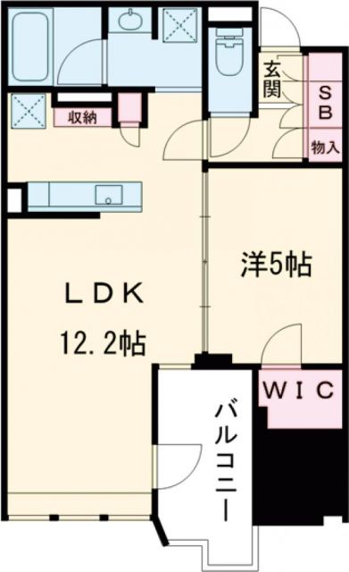 レーベン福岡天神ＯＮＥ　ＴＯＷＥＲの間取り