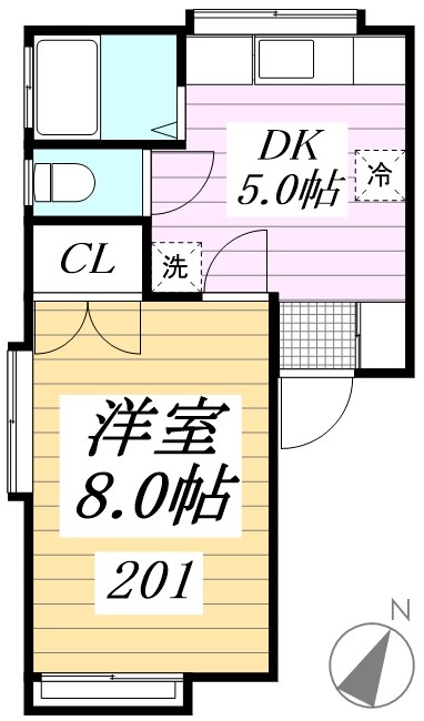 第一コーポひまわりの間取り