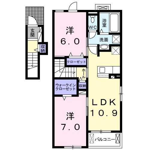 カルミア　IIの間取り