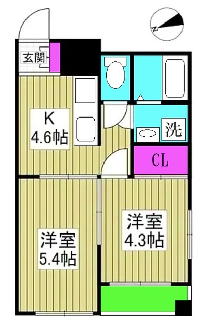 AJU稲城の間取り