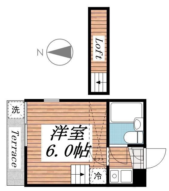 松戸市西馬橋のアパートの間取り