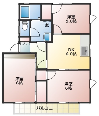 フレグランスセキゼンの間取り