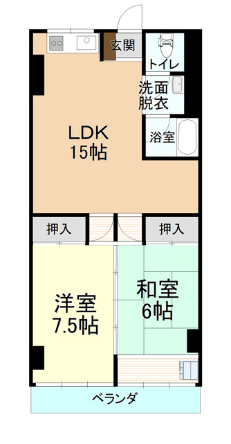 【銀南街前田アパートの間取り】