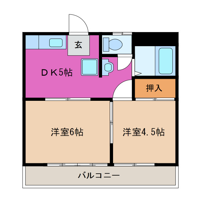 スターハイツ八幡の間取り