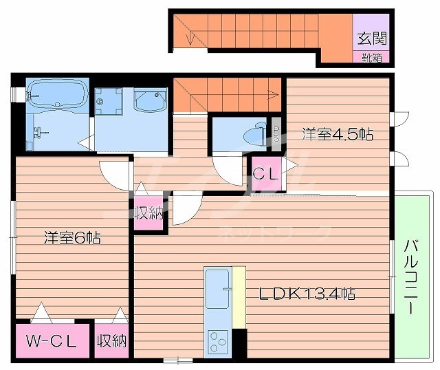 クローバーハイツの間取り