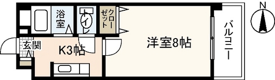 広島市安佐南区伴東のマンションの間取り