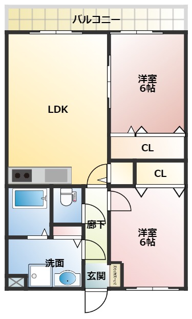 ラフィーネTAMAIIIの間取り