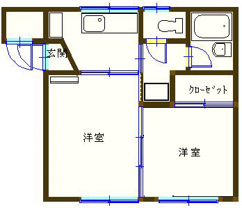 ガーデンプレイス　酒田市北新町2丁目の間取り