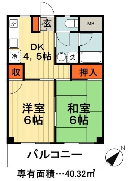 サンライト市川の間取り