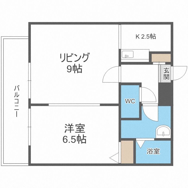 Lennon　Terraza6-3の間取り