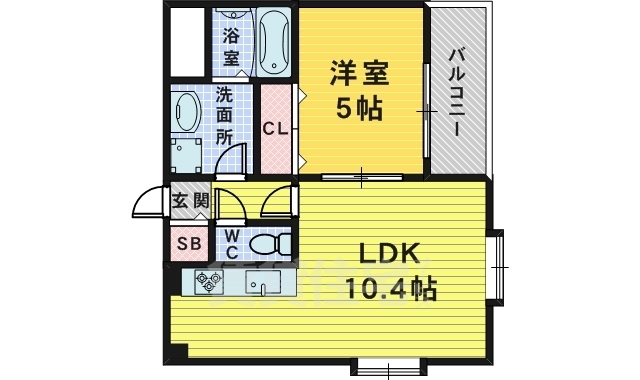 ワイズアーク堺東の間取り