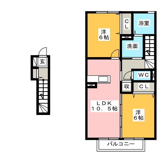 サンセールメゾンの間取り