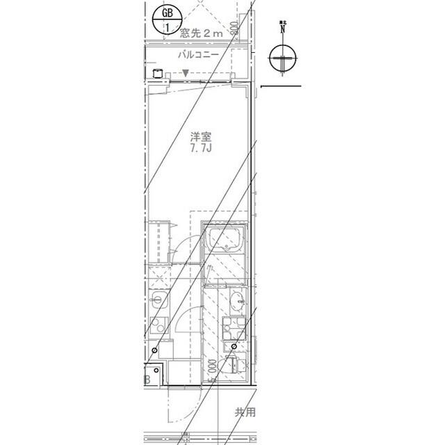 【目黒区目黒本町のマンションの間取り】