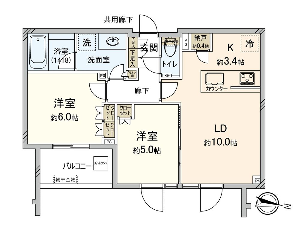 シティハウス文京小日向の間取り