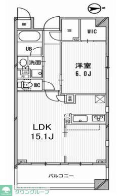 千代田区神田小川町のマンションの間取り