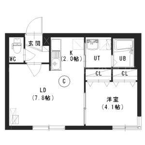 札幌市南区澄川二条のマンションの間取り