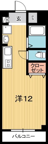 高知市二葉町のマンションの間取り