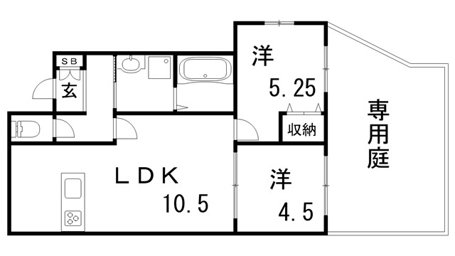 フォルモント長田の間取り