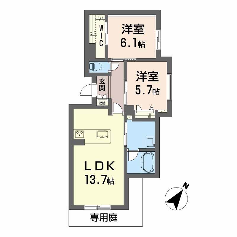 イルマーレ大野城の間取り