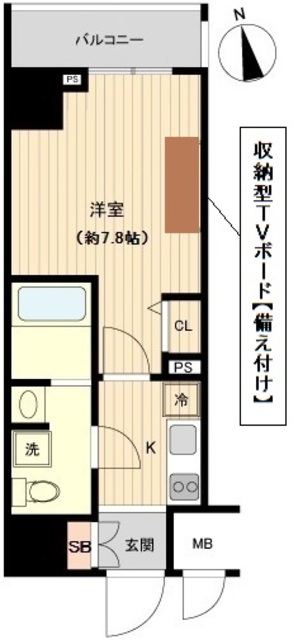 台東区北上野のマンションの間取り