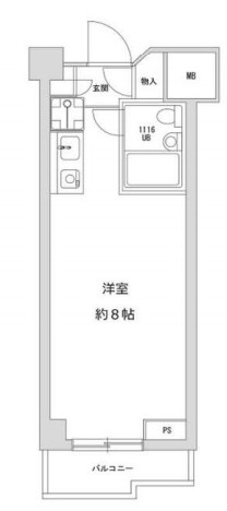 三越ゼームス坂マンションの間取り