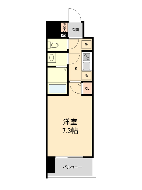 仙台市青葉区本町のマンションの間取り