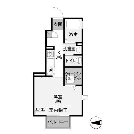 高崎市芝塚町のアパートの間取り