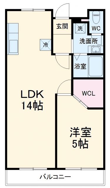 川崎市高津区宇奈根のマンションの間取り