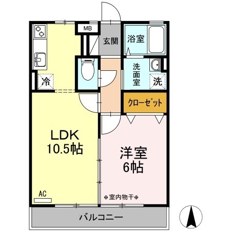 ソレイユ水江の間取り