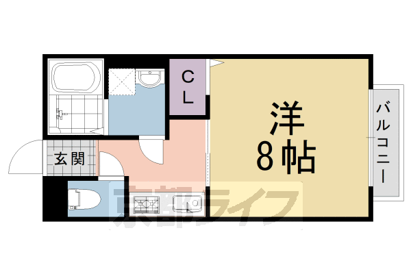 乙訓郡大山崎町字大山崎のアパートの間取り