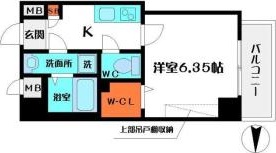 大阪市都島区内代町のマンションの間取り