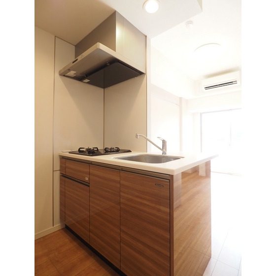 キッチン　２口コンロのキッチン