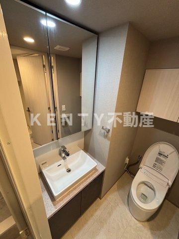 洗面設備　使いやすい洗面所です