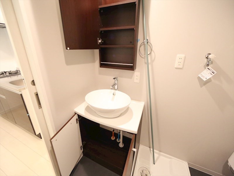 洗面設備　脱衣所　独立洗面台　収納スペース有　同仕様写真