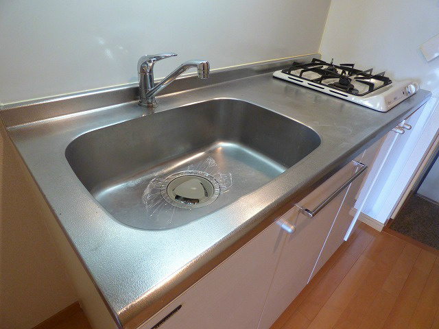 キッチン　２口ガスコンロ付きシステムキッチン