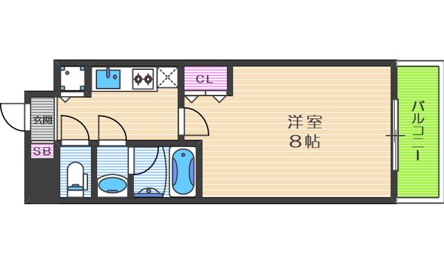 ONE ROOF FLAT TENJINBASHIの間取り写真